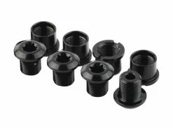 Absolute Black Kit De 4 Vis + Cheminées De Plateaux Absolute Black Pour VTT 2023